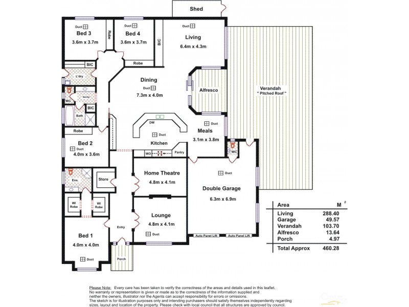 9 Gateway Drive, Salisbury Heights SA 5109 Floorplan