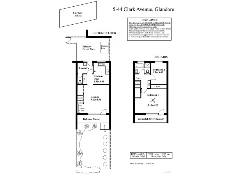 5/44 Clark Avenue, Glandore SA 5037 Floorplan