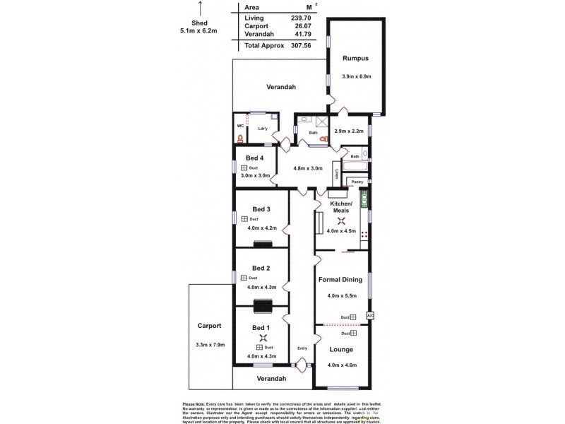 57 Fairford Street, Unley SA 5061 Floorplan