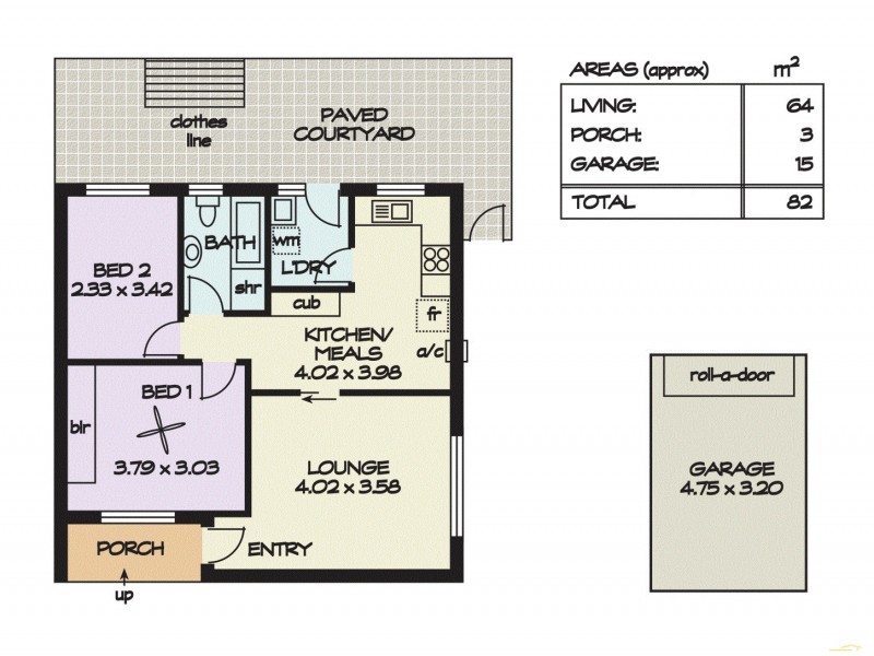 1/341 Marion Road, North Plympton SA 5037 Floorplan