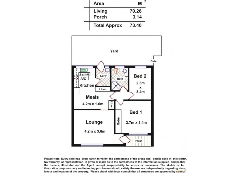 2/20 Eaton Street, Cumberland Park SA 5041 Floorplan