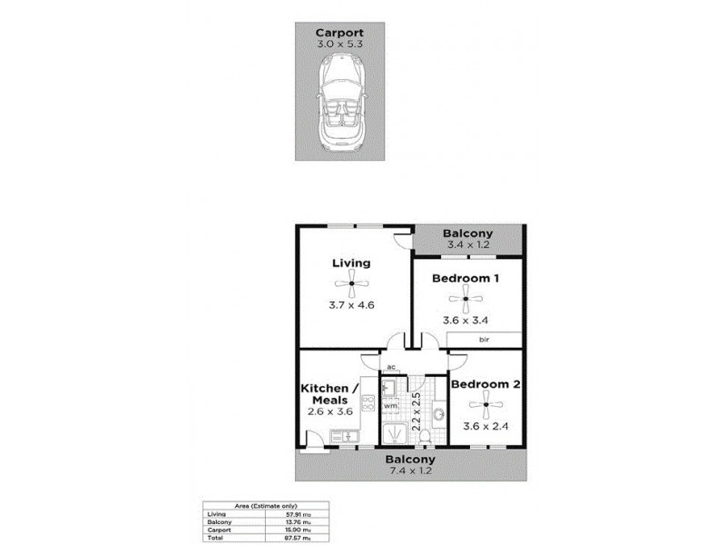 5/38  Sutton Terrace, Marleston SA 5033 Floorplan