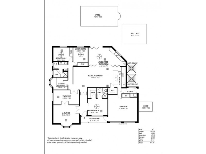 13 Dickerson Way, Redwood Park SA 5097 Floorplan