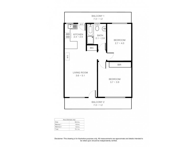 6/2 Emerson Road, Black Forest SA 5035 Floorplan