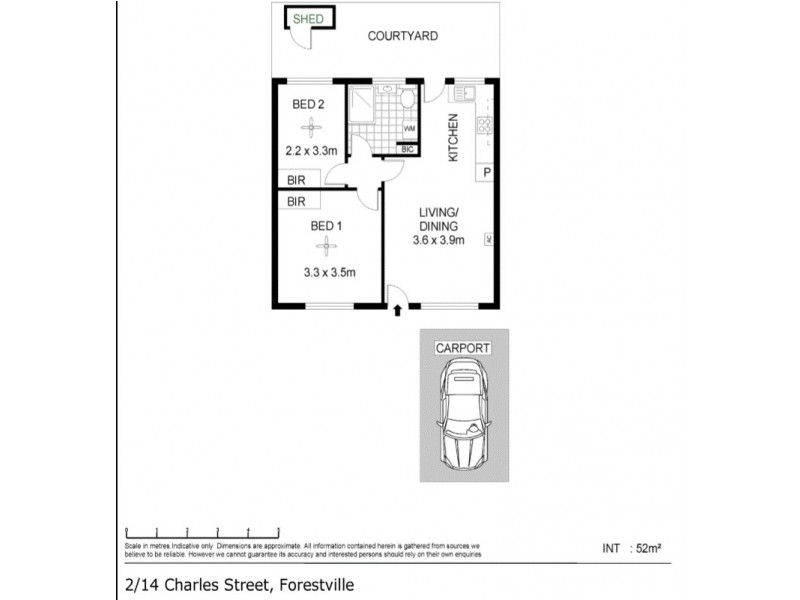 2/14 Charles Street, Forestville SA 5035 Floorplan