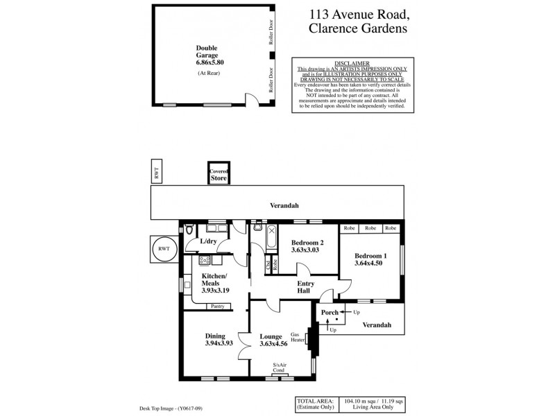 113 Avenue Road, Clarence Gardens SA 5039 Floorplan