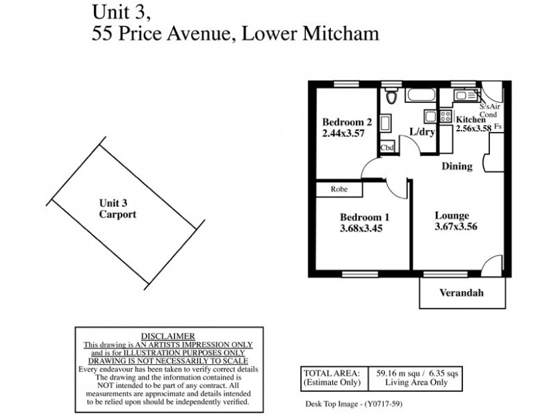 3/55 Price Avenue, Lower Mitcham SA 5062 Floorplan