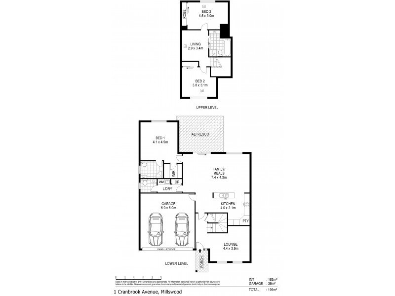 1 Cranbrook Avenue, Millswood SA 5034 Floorplan