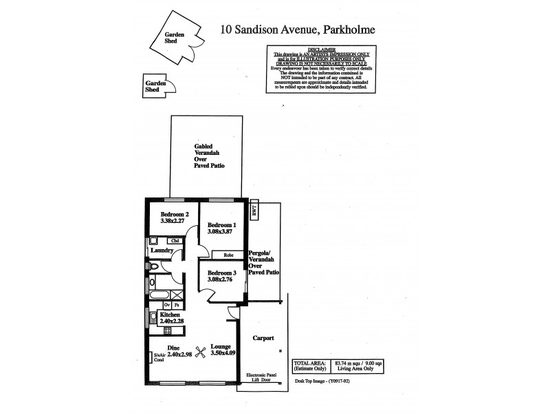 10 Sandison Avenue, Park Holme SA 5043 Floorplan