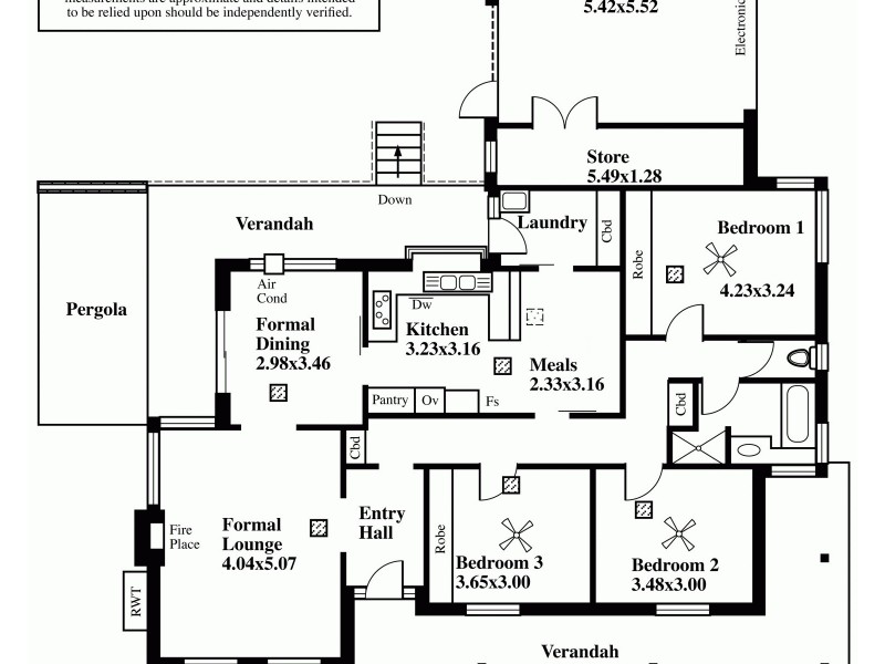 13 Hillcrest Drive, Eden Hills SA 5050 Floorplan