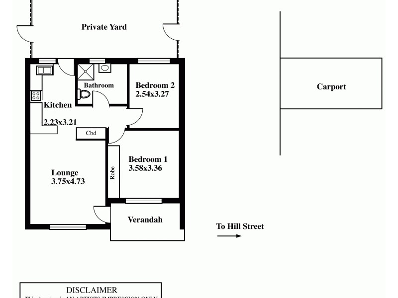 2/14 Hill Street, Plympton Park SA 5038 Floorplan