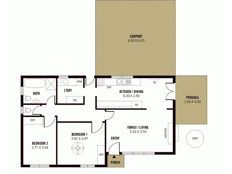 45 Vincent Street, South Plympton SA 5038 Floorplan
