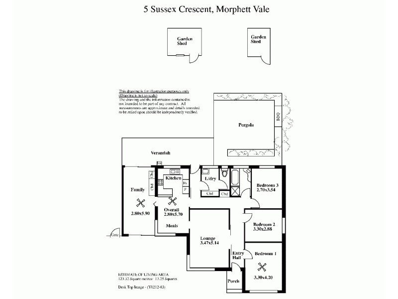 5 Sussex Crescent, Morphett Vale SA 5162 Floorplan