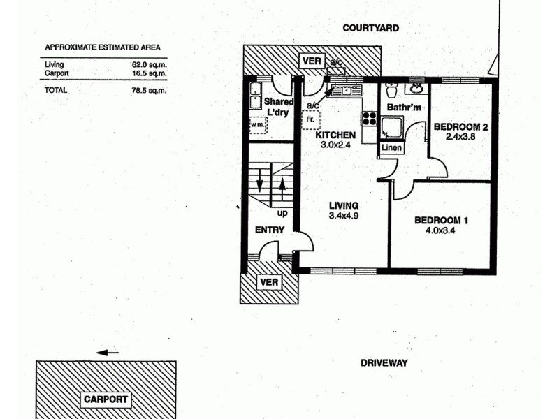 1/78  Rose Terrace, Wayville SA 5034 Floorplan