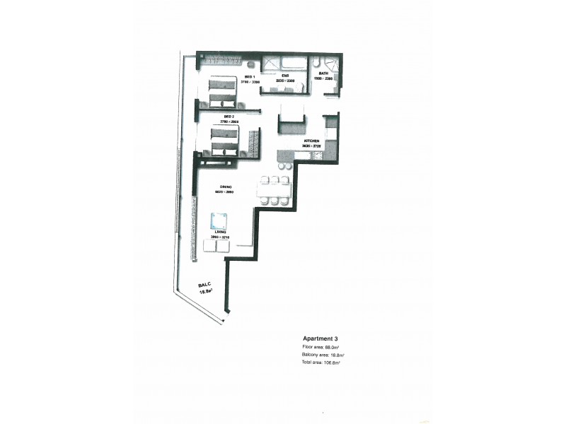 Penthouse Apartment 303 Kingscote Terrace, Kingscote SA 5223 Floorplan