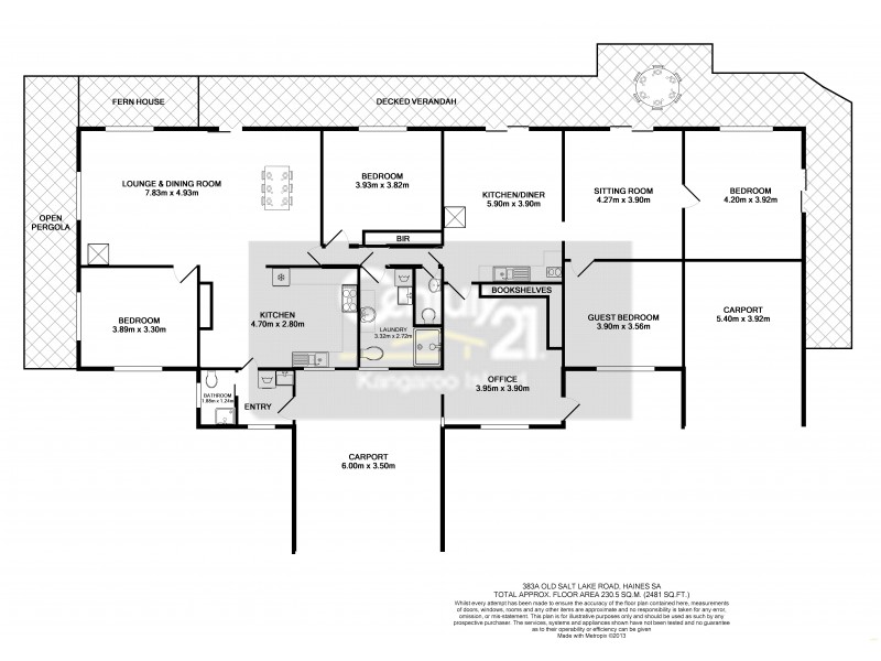 383A Old Salt Lake Road, Haines SA 5223 Floorplan
