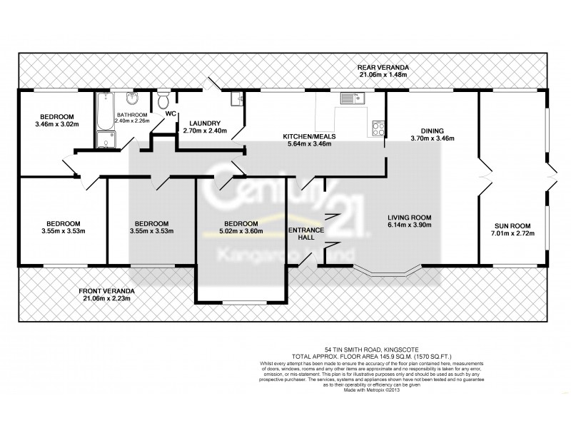 54 Tin Smith Road, Kingscote SA 5223 Floorplan