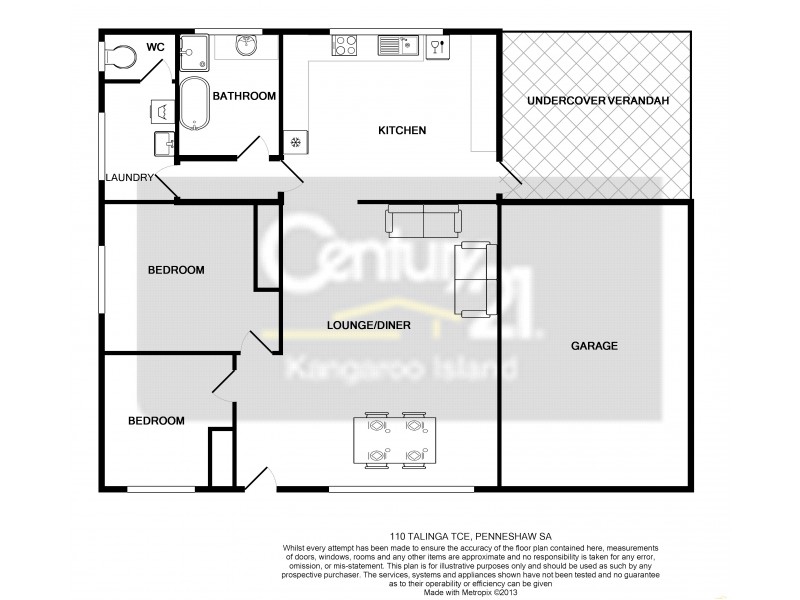 110 Talinga Terrace, Penneshaw SA 5222 Floorplan