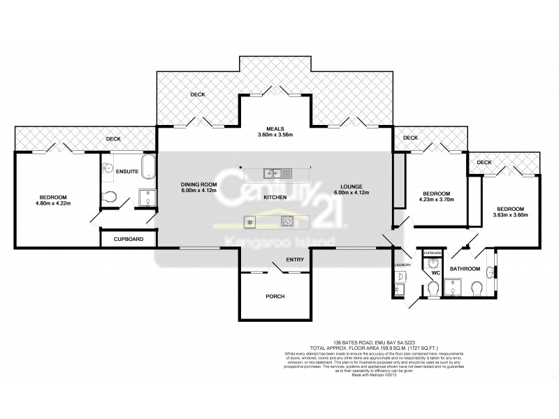 136 Bates Road, Emu Bay SA 5223 Floorplan