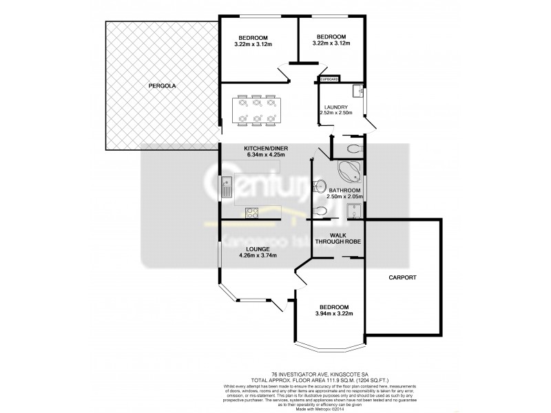 76 Investigator Ave, Kingscote SA 5223 Floorplan