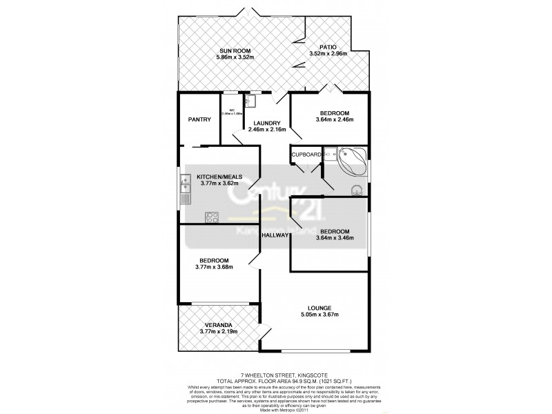 7  Wheelton Street, Kingscote SA 5223 Floorplan