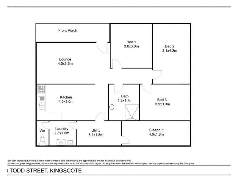36 Todd Street, Kingscote SA 5223 Floorplan