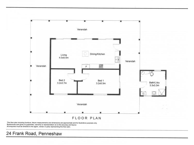 24 Frank Road, Penneshaw SA 5222 Floorplan