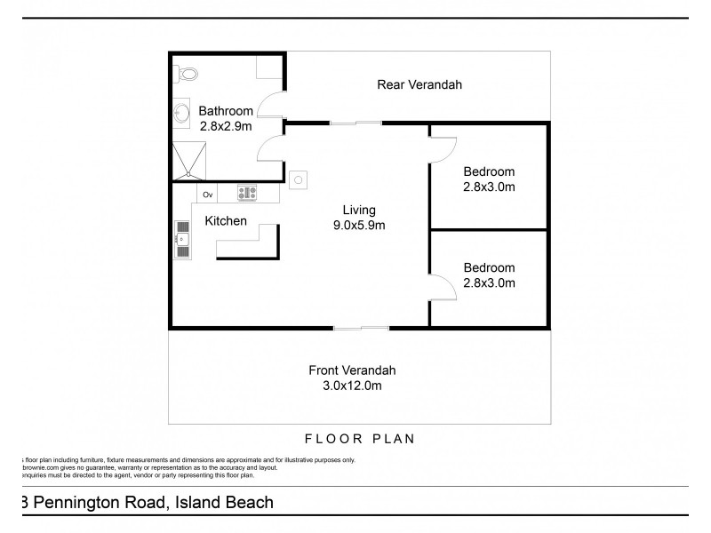 18 Pennington road, Island Beach SA 5222 Floorplan