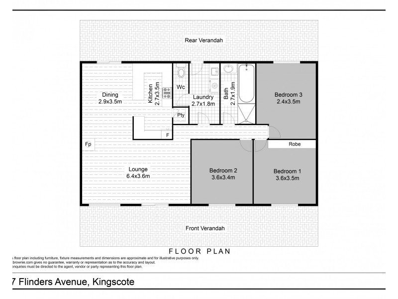 17 Flinders Avenue, Kingscote SA 5223 Floorplan