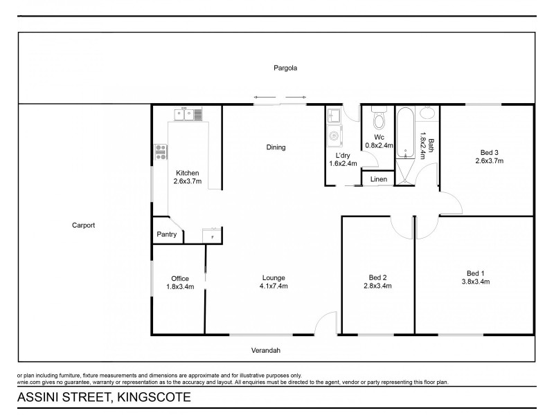 1 Cassini street, Kingscote SA 5223 Floorplan