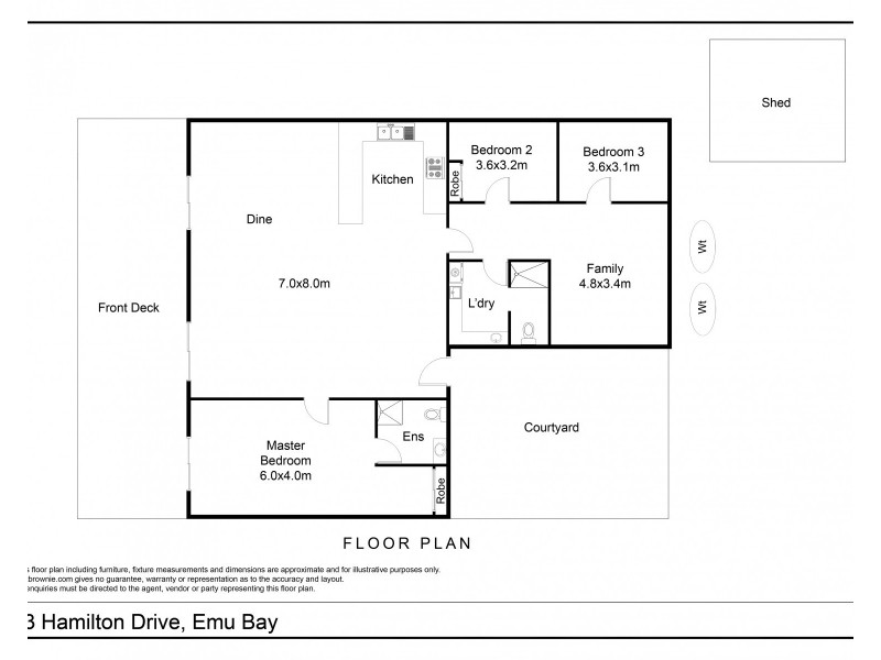 23 Hamilton Drive, Emu Bay SA 5223 Floorplan