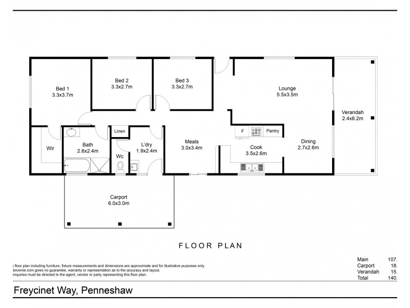 7 Freycinet Way, Penneshaw SA 5222 Floorplan