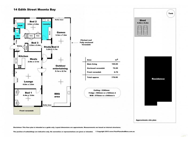 14 Edith Street, Moonta Bay SA 5558 Floorplan