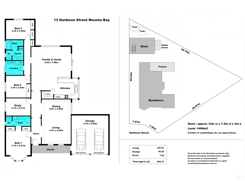13 Harbison Street, Moonta Bay SA 5558 Floorplan