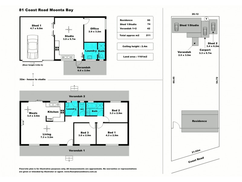 81 Coast Road, Moonta Bay SA 5558 Floorplan