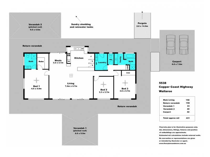 5538 Copper Coast Highway, Wallaroo SA 5556 Floorplan