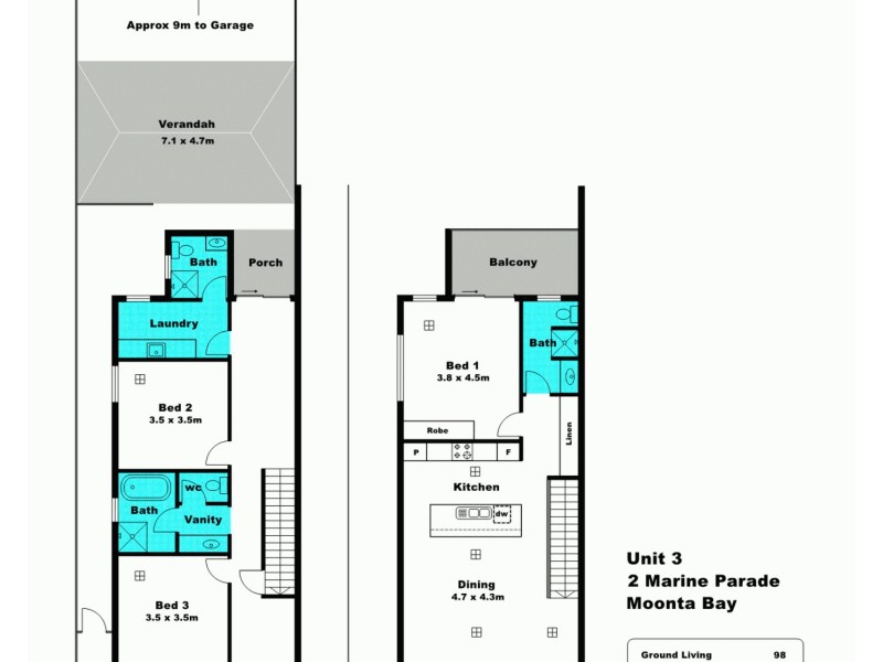 2B Marine Parade, Moonta Bay SA 5558 Floorplan