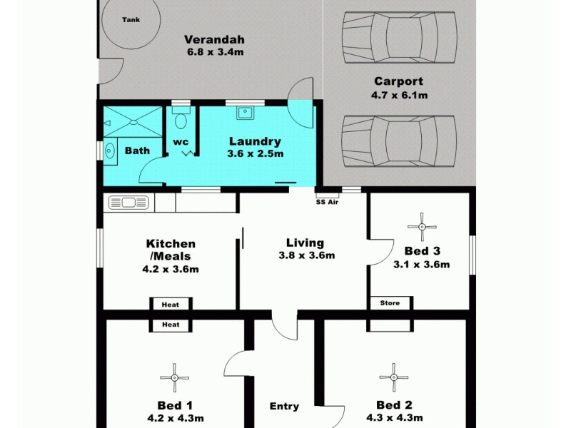 63  Port Road, Kadina SA 5554 Floorplan