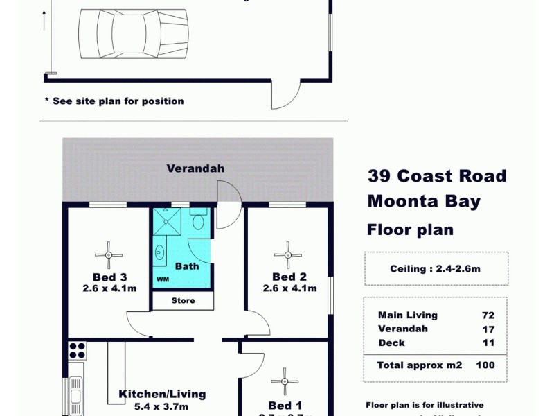 39  Coast Road, Moonta Bay SA 5558 Floorplan