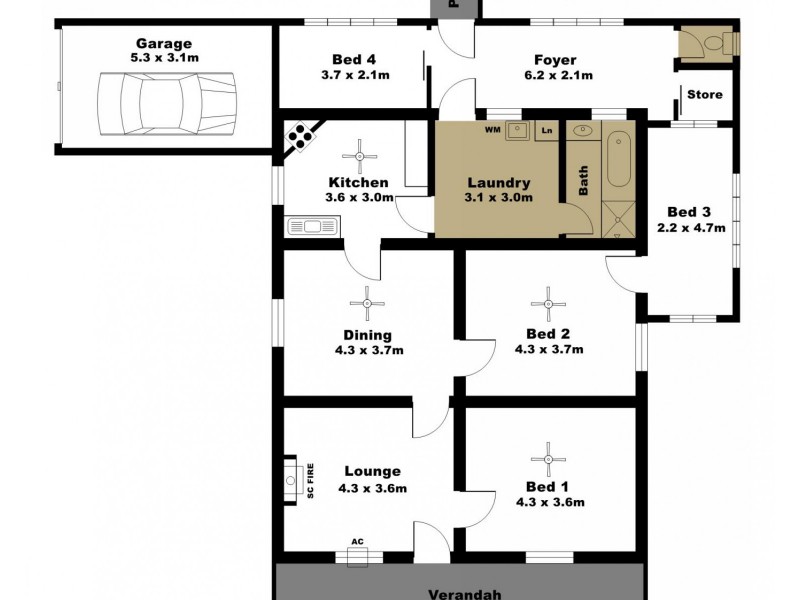 35 Searle Lane, Moonta Mines SA 5558 Floorplan