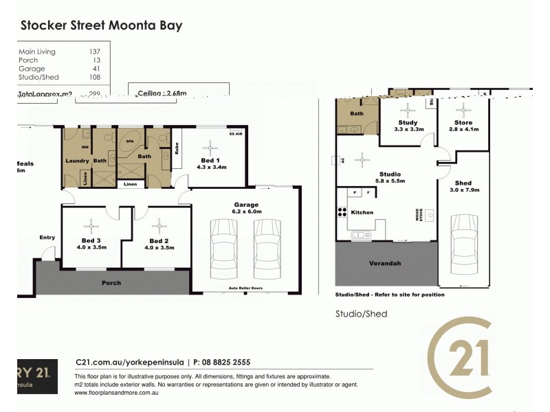 9 Stocker Street, Moonta Bay SA 5558 Floorplan