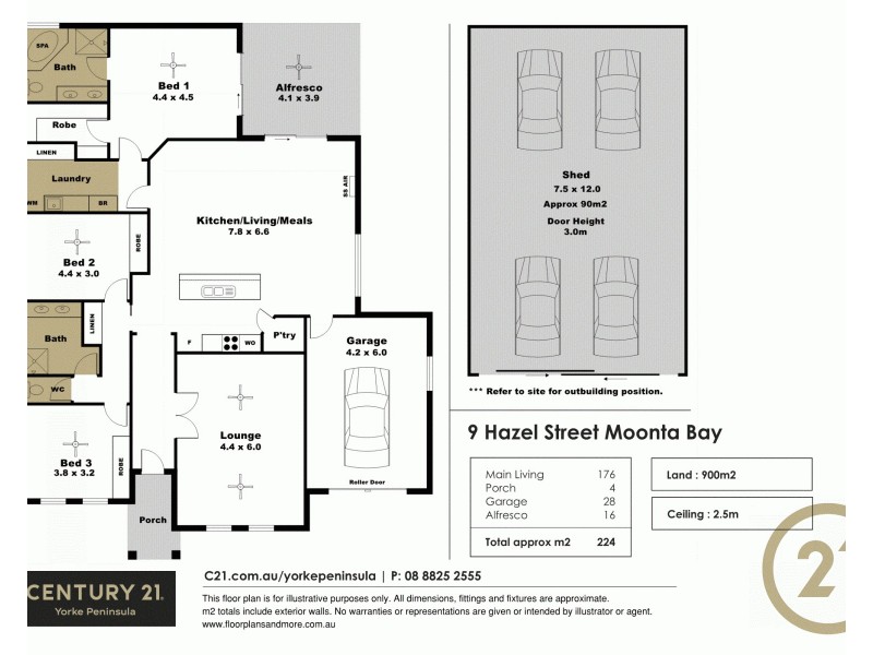 9 Hazel Street, Moonta Bay SA 5558 Floorplan