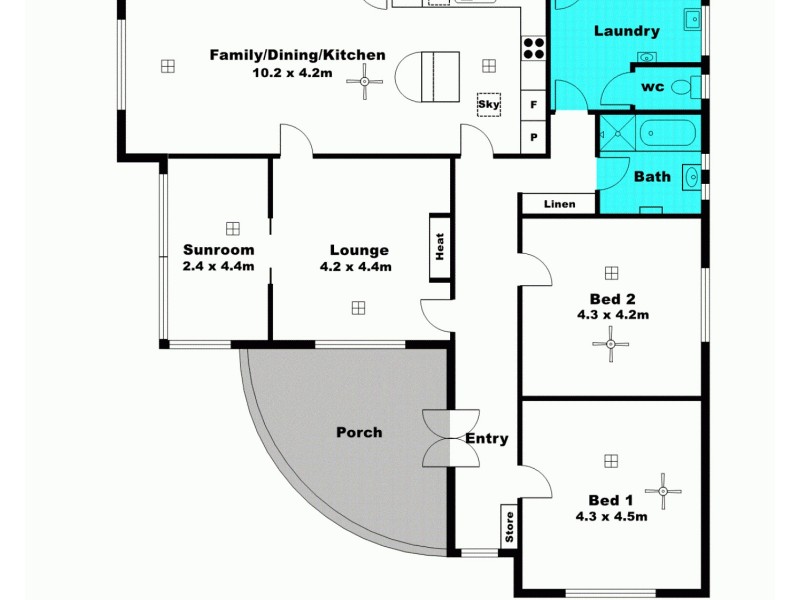 61 Graves Street, Kadina SA 5554 Floorplan
