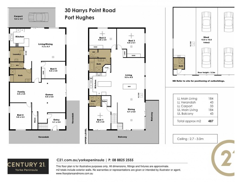 30 Harrys Point Road, Port Hughes SA 5558 Floorplan