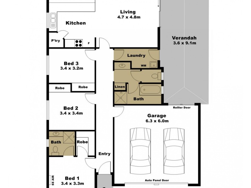 1 Albatross Street, Wallaroo SA 5556 Floorplan