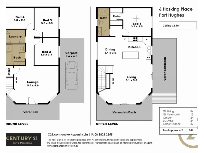 6 Hosking Place, Port Hughes SA 5558 Floorplan
