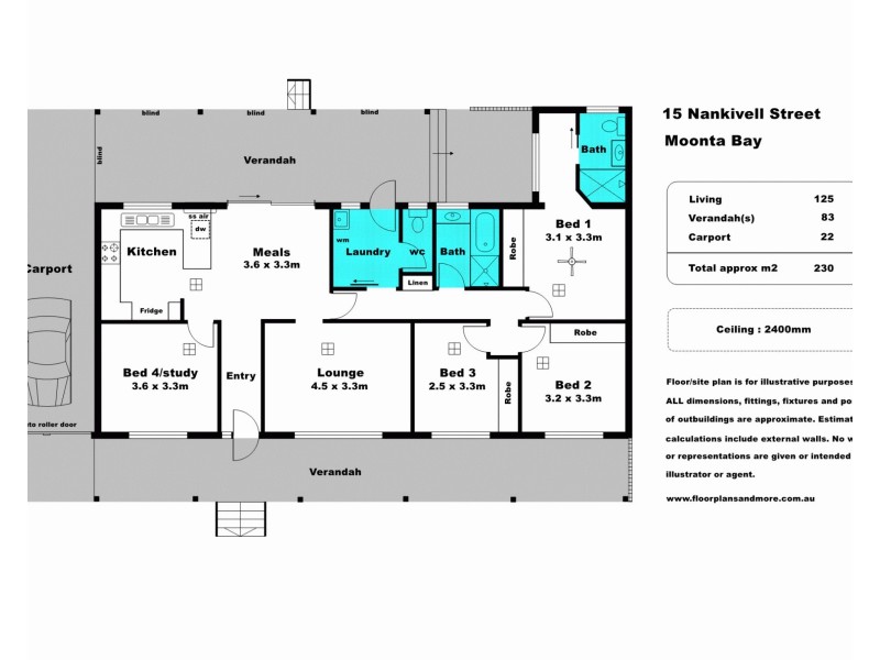 15 Nankivell Street, Moonta Bay SA 5558 Floorplan