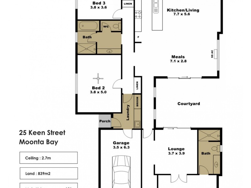 25 Keen Street, Moonta Bay SA 5558 Floorplan