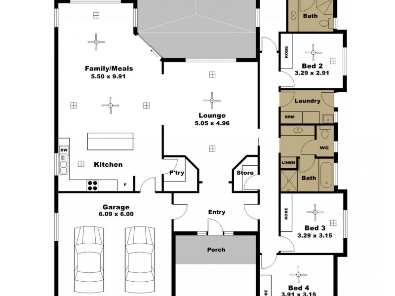 28 Hicks Street, Port Hughes SA 5558 Floorplan