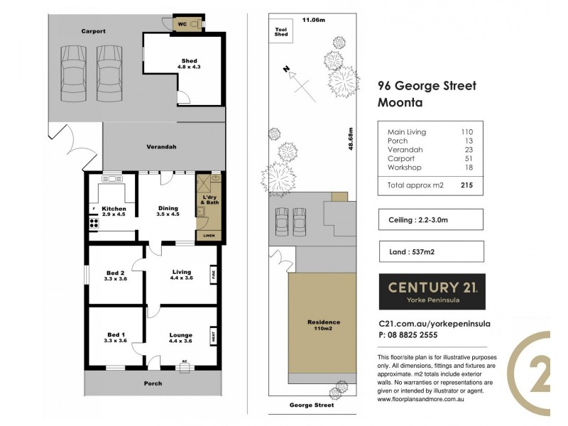 96 George Street, Moonta SA 5558 Floorplan